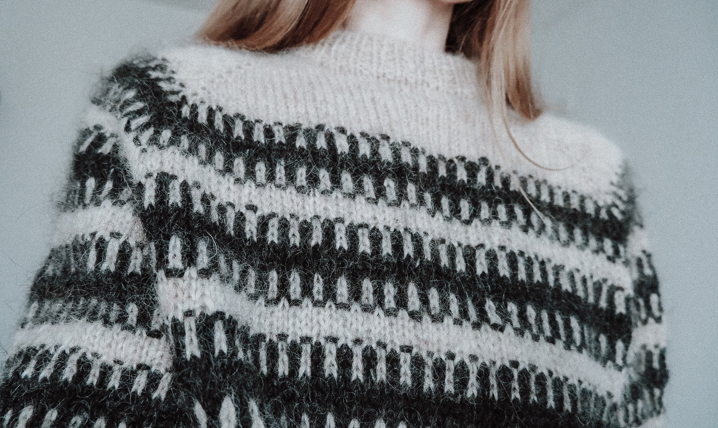 Bjørk Raglan Sweater - Knitting Pattern